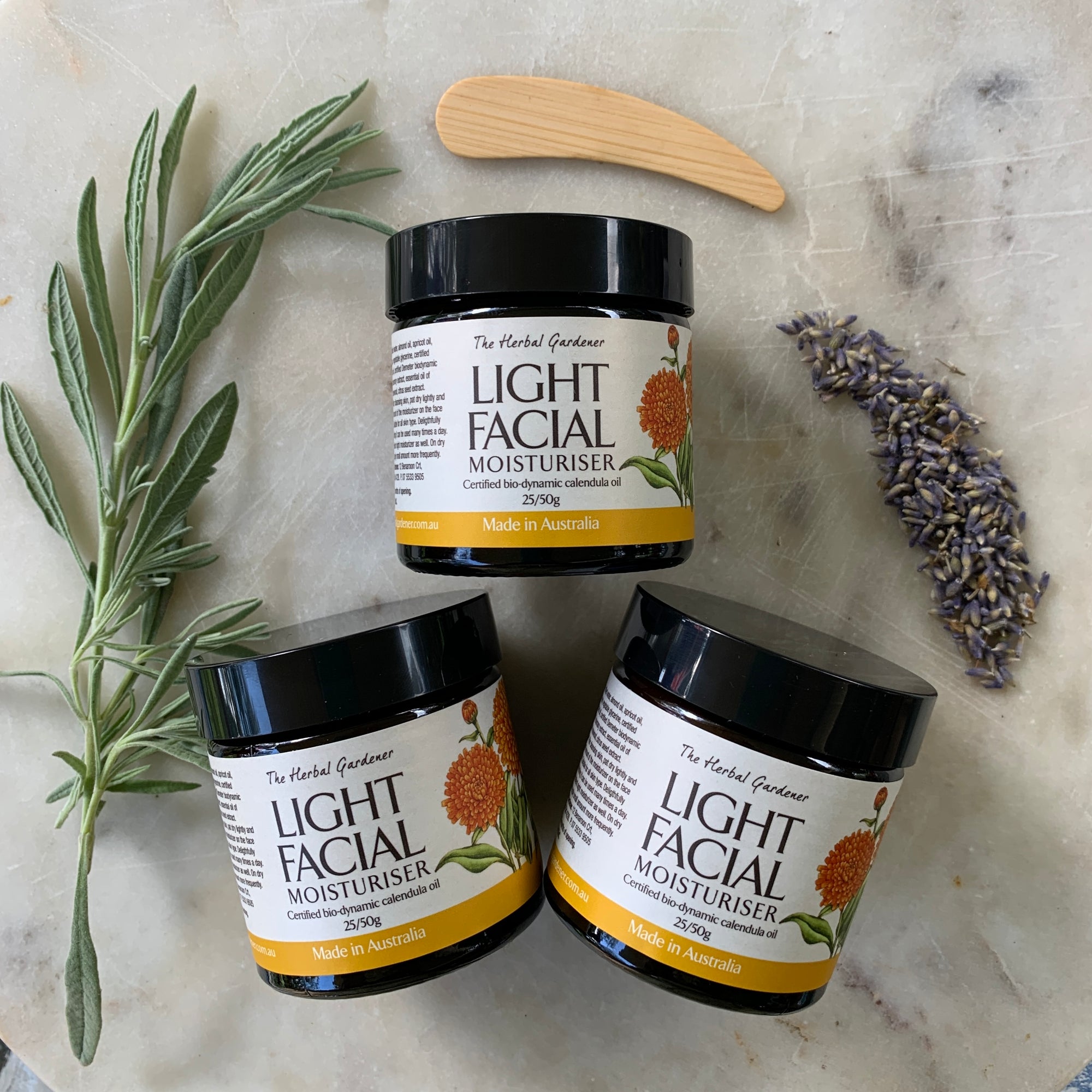 Light Facial Moisturisers Three (3) 50 g jars - Save $9:00