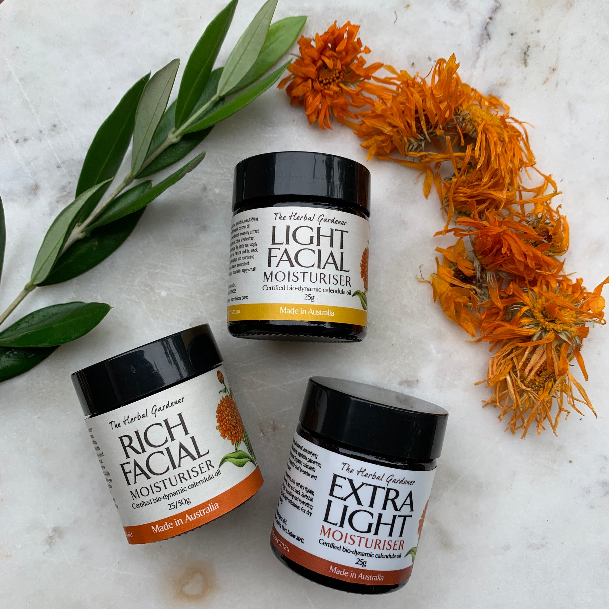 Calendula Moisturisers Trio