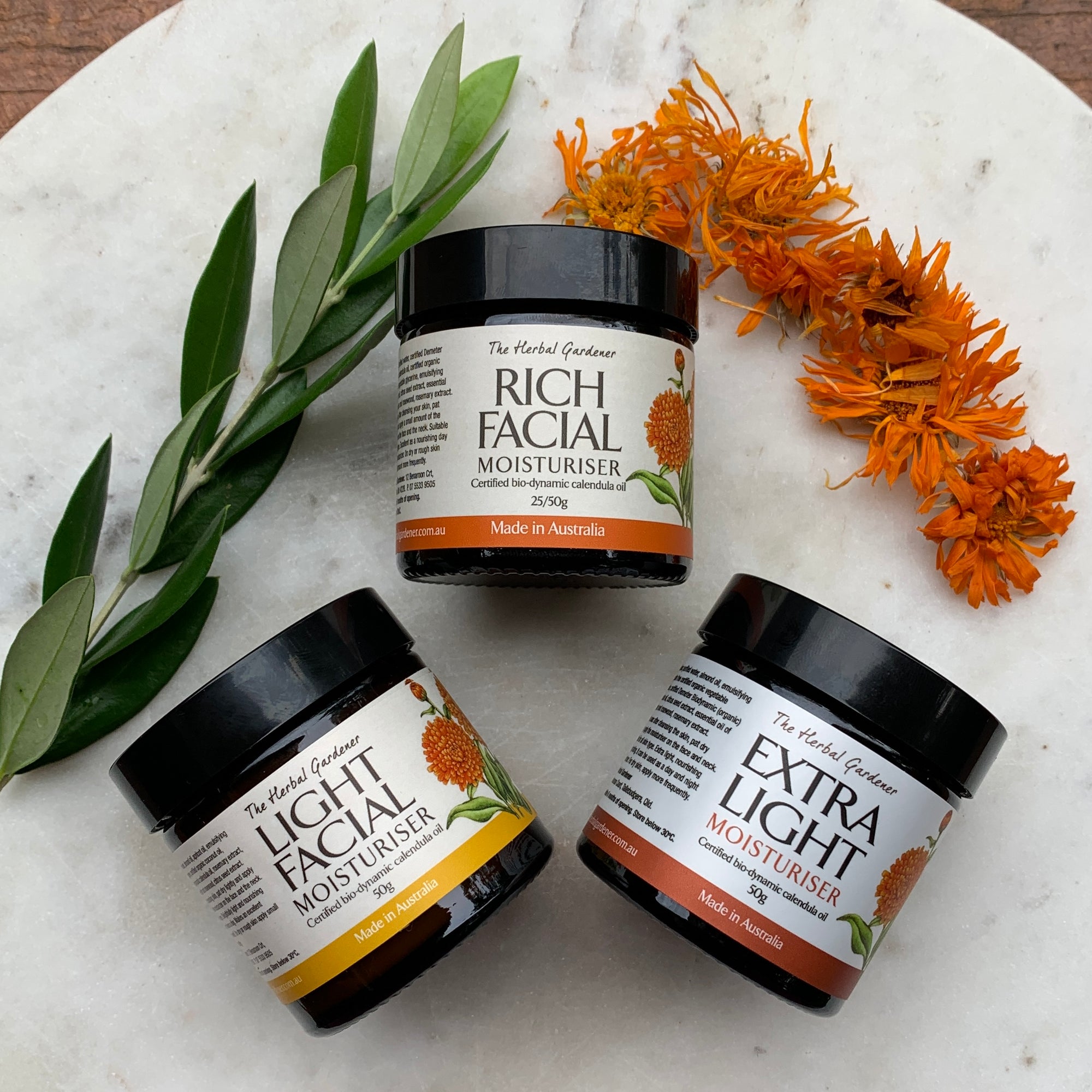 Calendula Moisturisers Trio