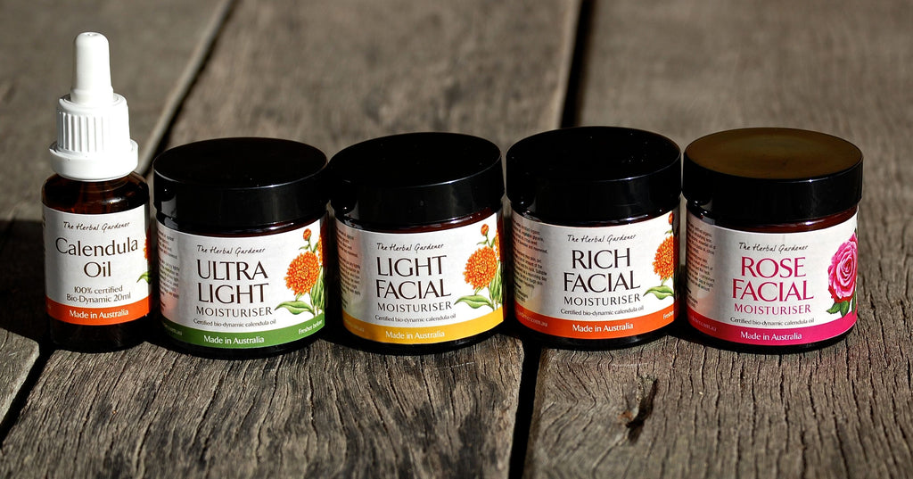 Rich facial moisturiser, Australian, calendula oil, facial oil certified organic, light facial moisturiser.
