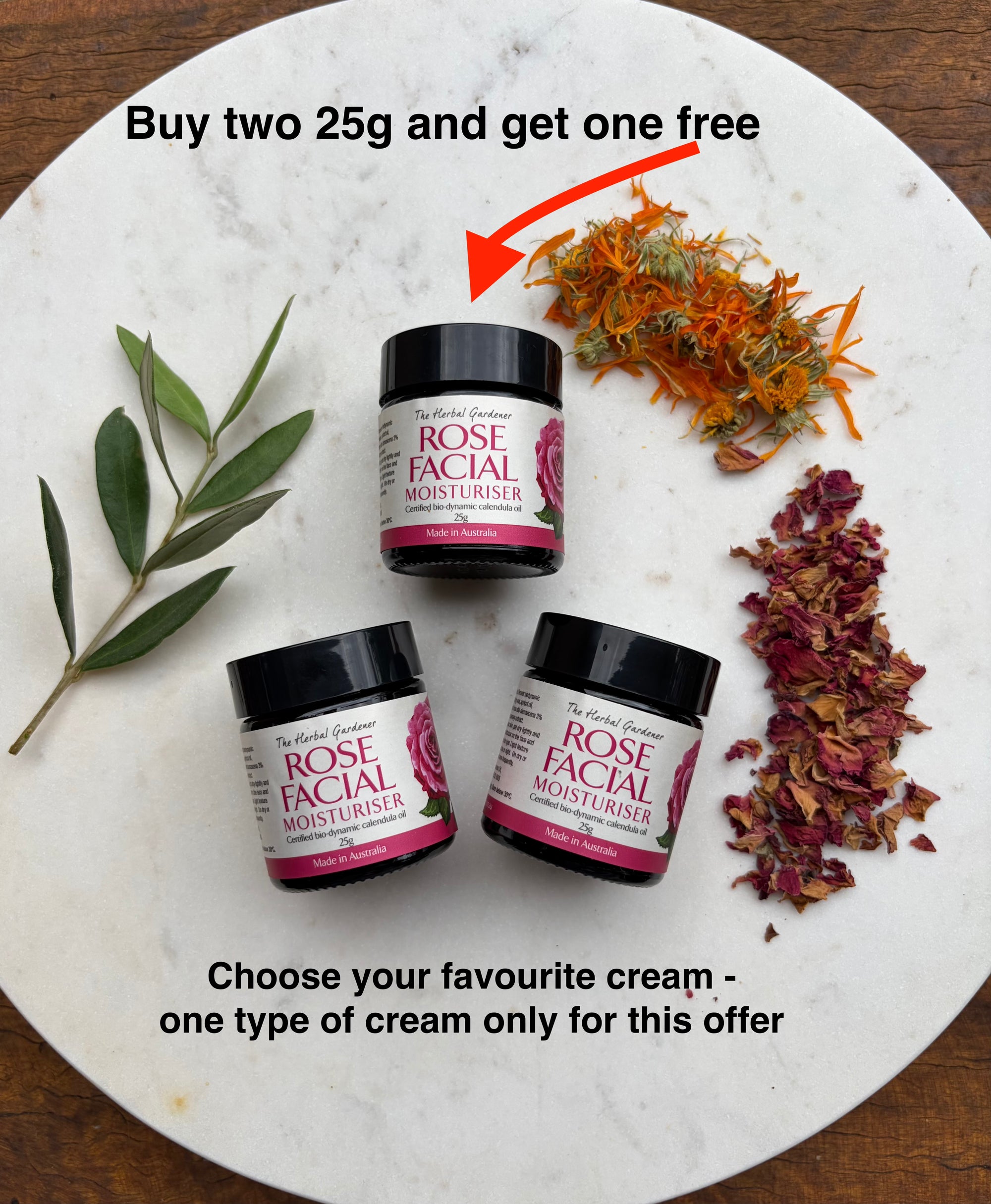 Calendula with Rose Facial Moisturiser