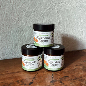 Calendula Cream Certified Organic The Herbal Gardener Three Pack