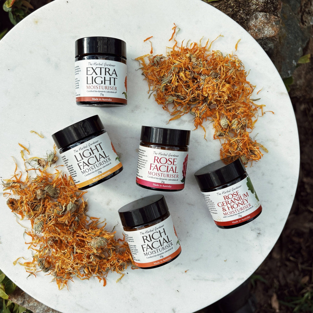 Calendula Facial Moisturiser Discovery SetThe Herbal Gardener