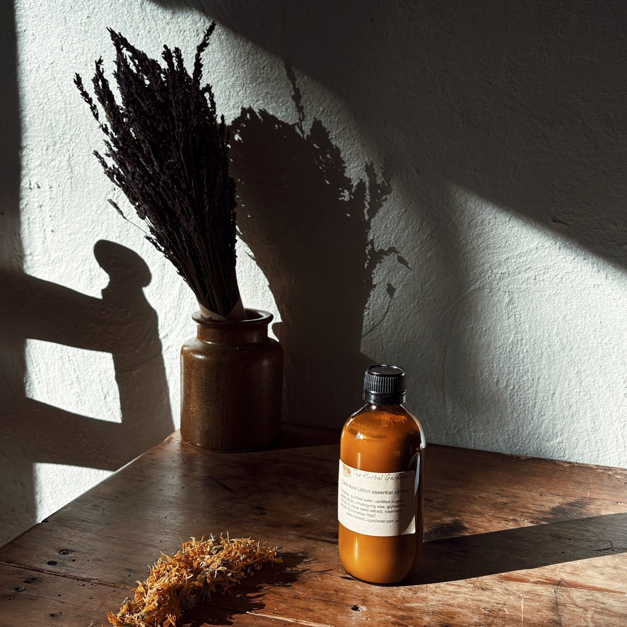 Calendula Lotion essential oil freeThe Herbal Gardener