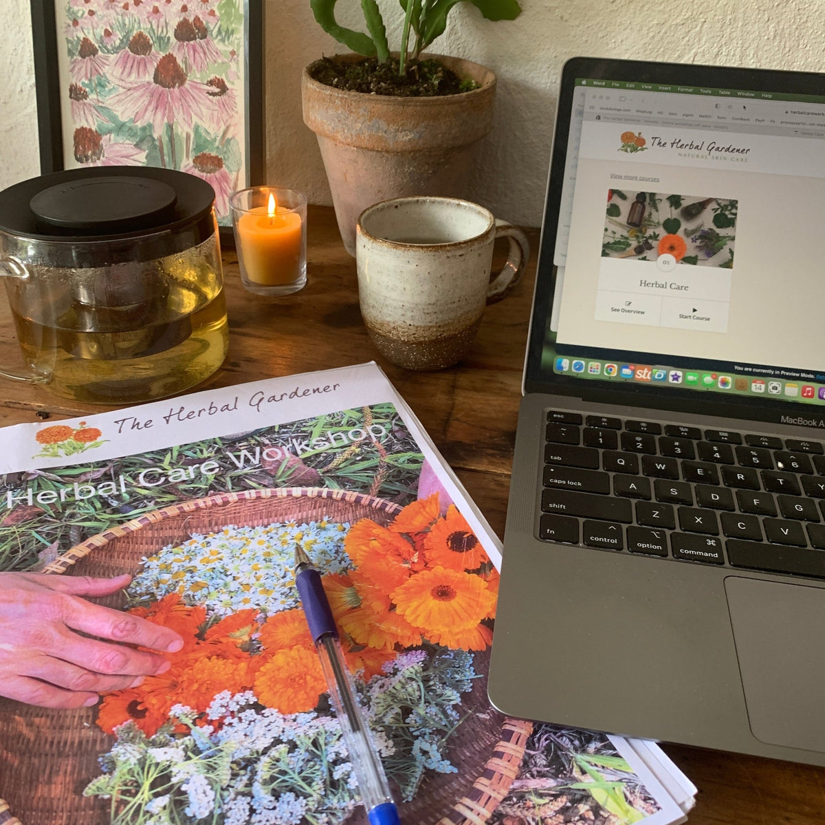Herbal Care workshop Self-pacedCourseThe Herbal Gardener