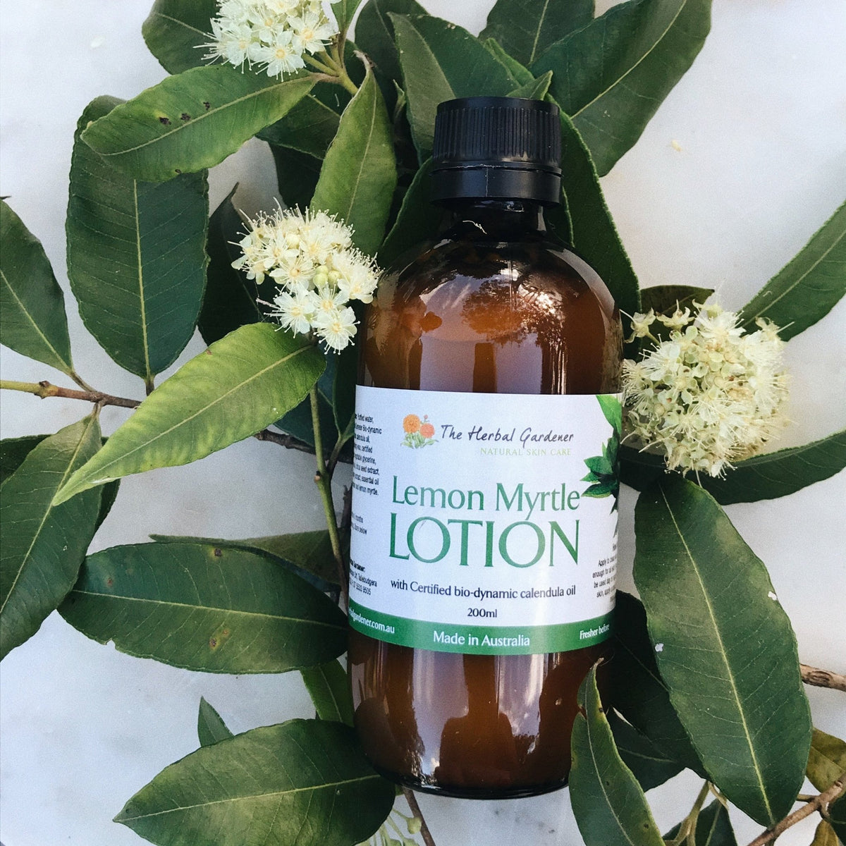 Lemon Myrtle and Calendula LotionThe Herbal Gardener