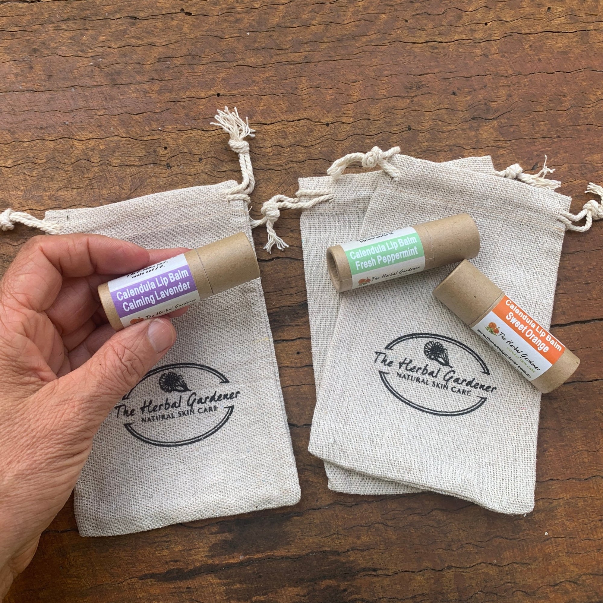 Lip balm with Calendula OilThe Herbal Gardener