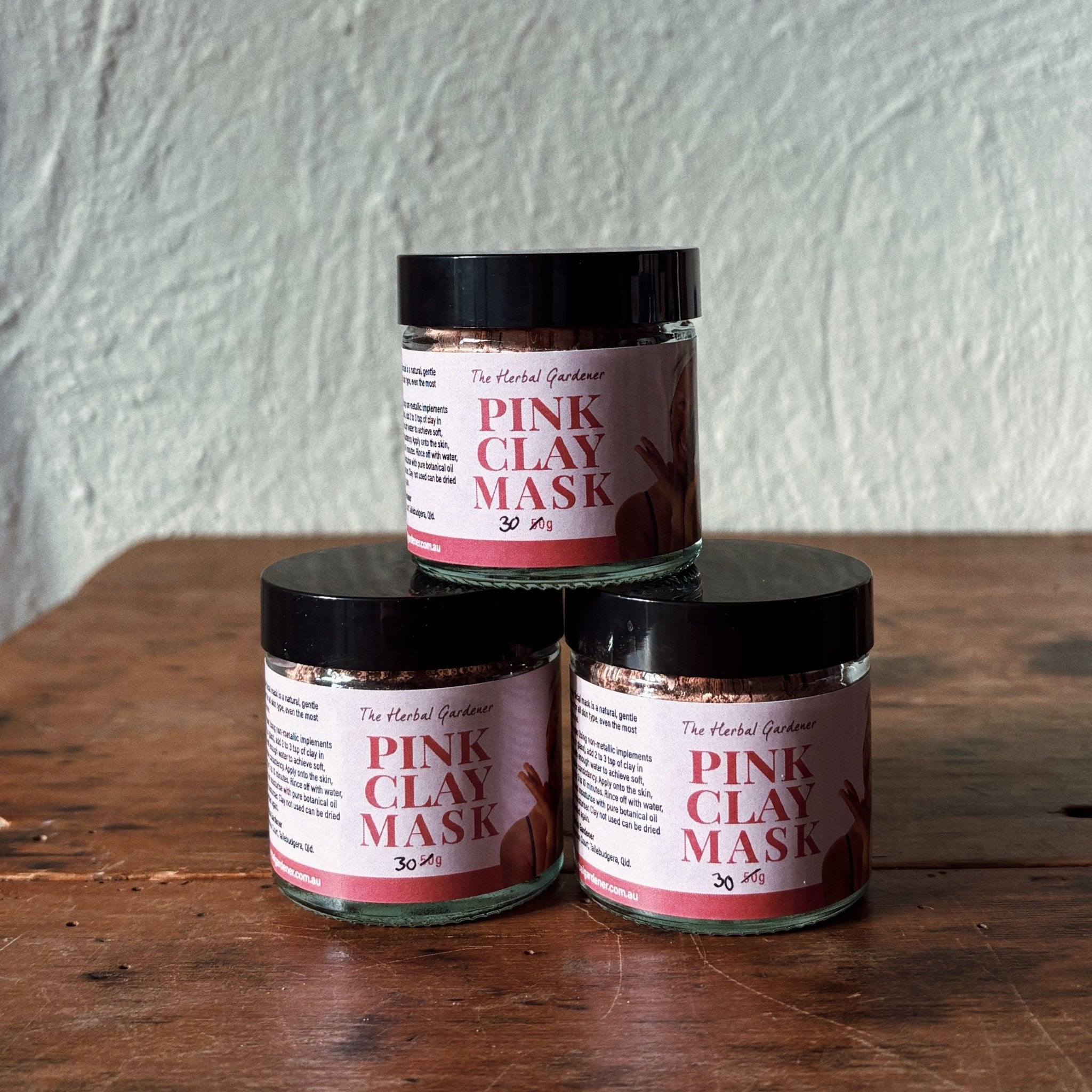 Pink Clay Face MaskThe Herbal Gardener