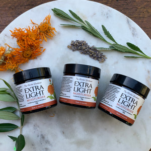 Extra Light Calendula Facial Moisturiser 50gr Three Pack The Herbal Gardener