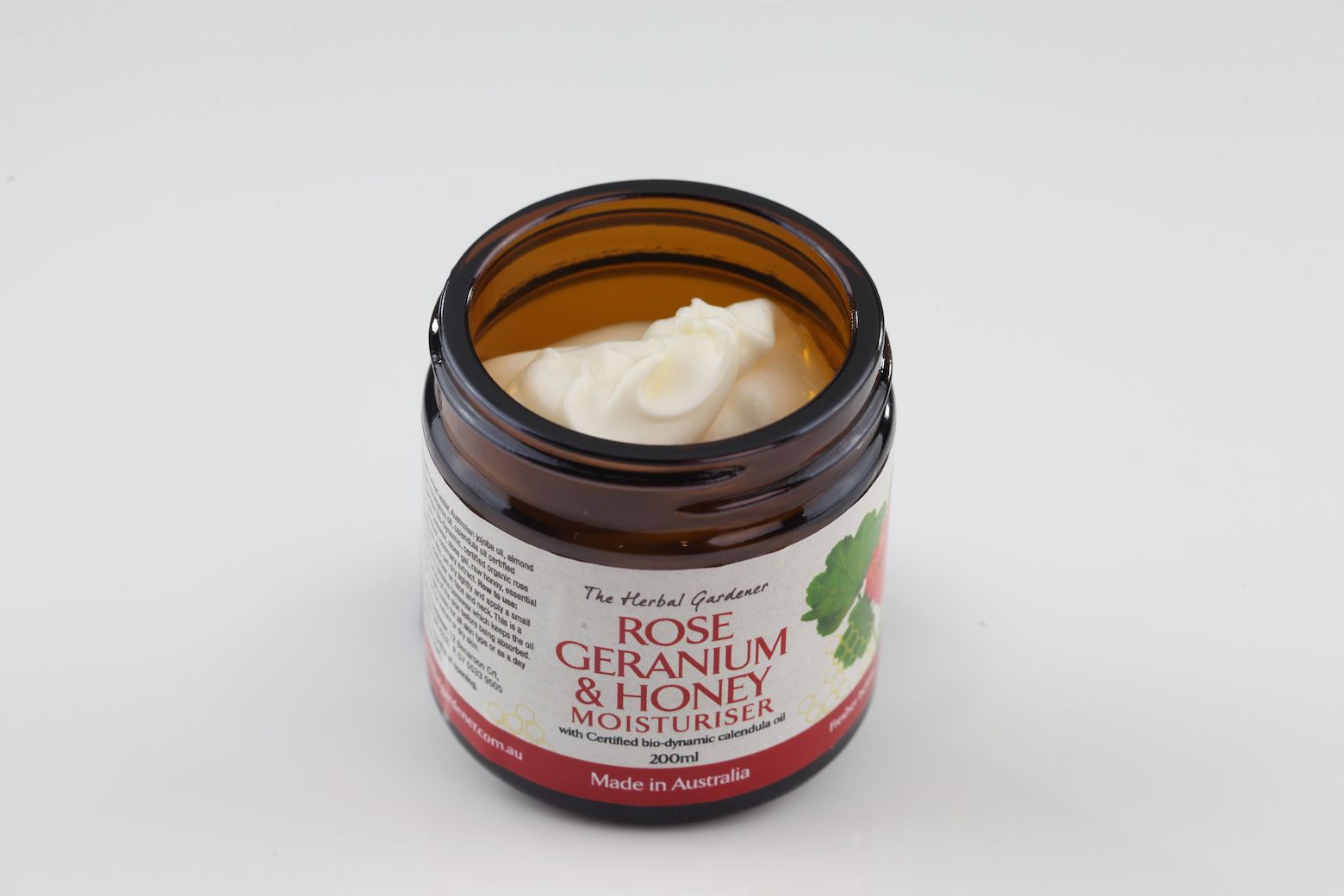The Herbal Gardener, Rose geranium & honey, rich cream, night cream, nurturing, calendula oil certified organic, Demeter bio-dynamic